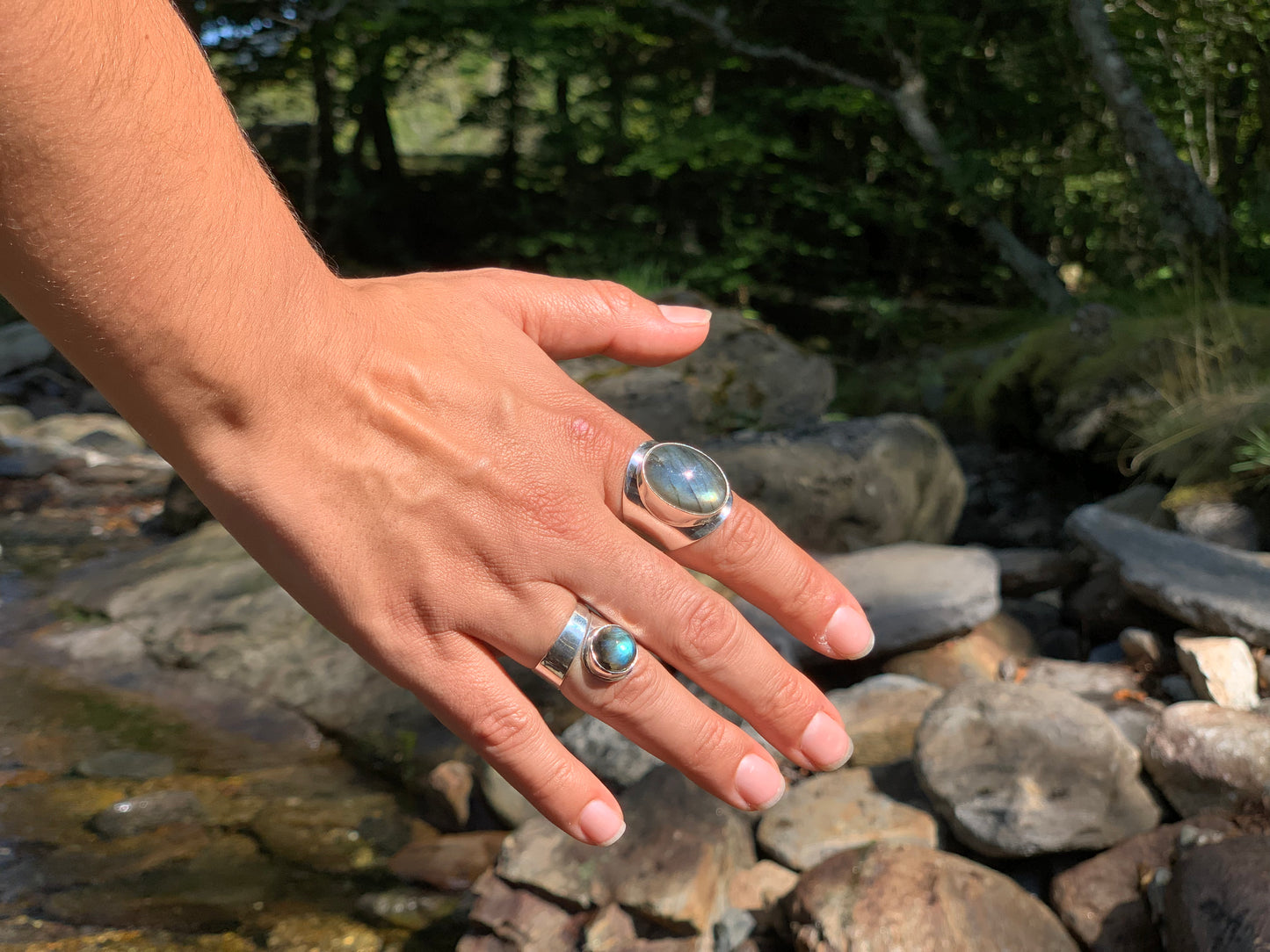 Bague Argent Labradorite