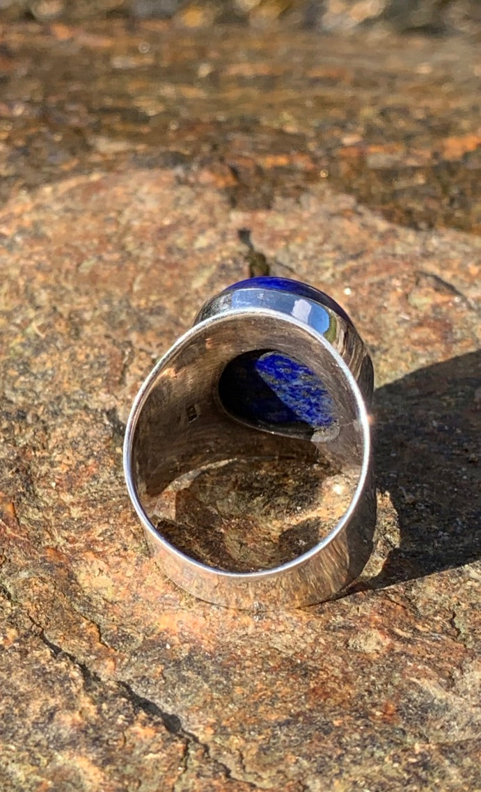 Bague argent lapis-lazuli. PROMO -15%