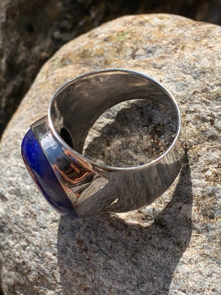 Bague argent lapis-lazuli. PROMO -15%