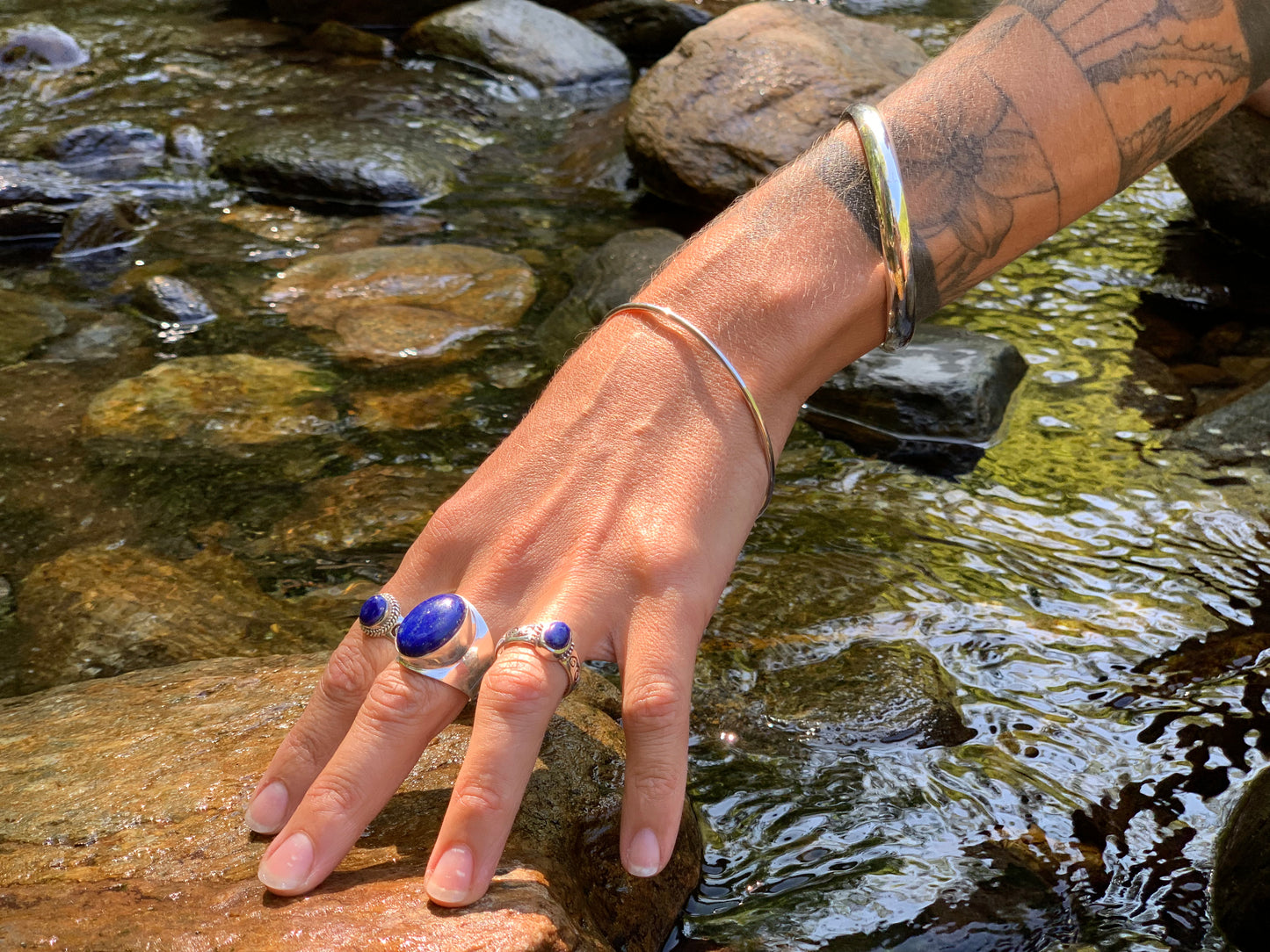 Bague argent lapis-lazuli. PROMO -15%