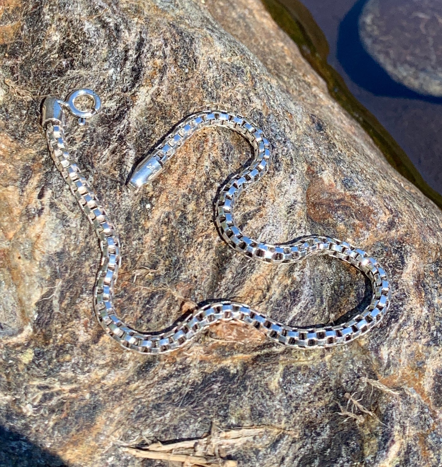 Bracelet Argent Massif Chaîne Vénitienne